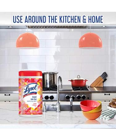 Lysol Disinfectant Wipes 35ct - Mango and Hibiscus Scent | Multi-Surface Antibacterial Cleaning for Disinfection - Buy Online on GoSupps.com