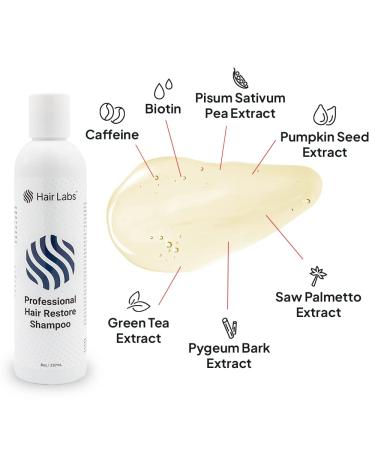 Hair Labs Professional Strength Hair Restore Shampoo 8 Fl Oz | Potent Shampoo for Hair Loss, Nourishes Scalp and Stimulates Growth - Buy Online on GoSupps.com
