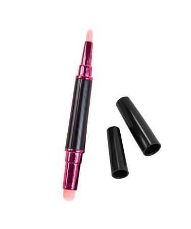 Lipstick Blending Brush Head Makeup Brush Portable Lip Brush Makeup Brush For Lipstick Application Lipstick Brush With Protective Round And Flat Head Makeup Brush