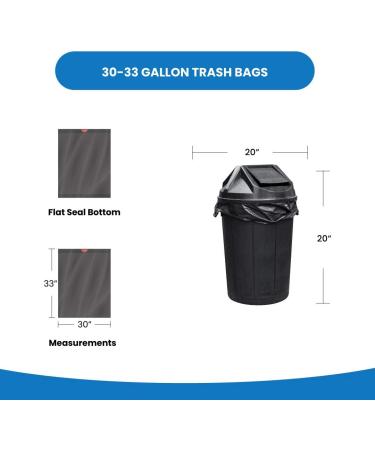 Reli 33 Gallon Trash Bags Drawstring - 150 Count, Black | Heavy Duty Garbage Bags - Large 33 Gal Capacity - Buy Online on GoSupps.com