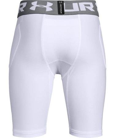 Under Armour Boys' Football 6 Pocket Girdle Youth Large White (100)/Graphite - Buy Online on GoSupps.com