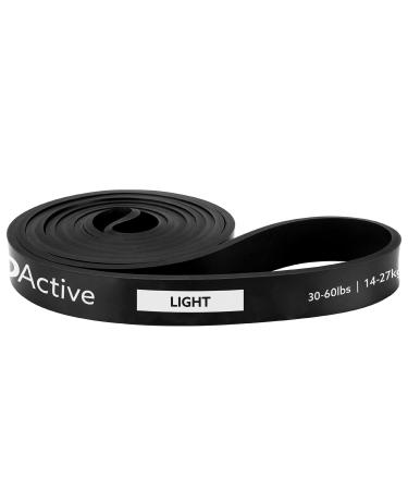 3DActive Pull Up Assist Band - Resistance Band for Strength Training Powerlifting Body Stretching CrossFit. Free Exercise Guide. #2 Black - 30 to 60 Pounds (3/4 *4.5mm) - Single Band - Buy Online on GoSupps.com