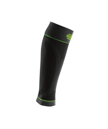 BAUERFEIND Calf Support Compression Sleeves Lower Leg 1 Pair Leg Warmers Unisex Black M Short