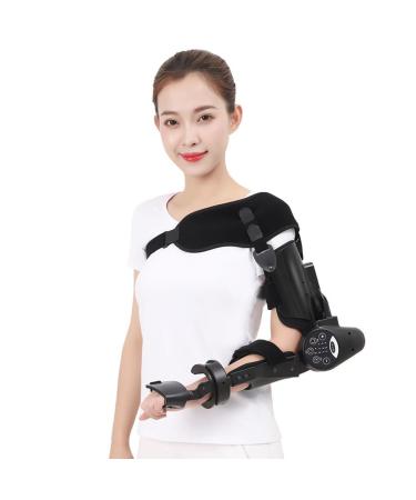 Electric Elbow Joint Exerciser Wireless Intelligent Joint Rehabilitation Device 110 Bending 3 Levels of Length Adjustable Hinged Elbow Brace Arm Exerciser for Stroke Hemiplegia Patients left arm