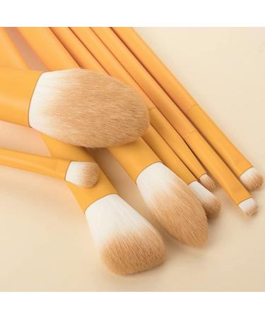 8-Piece Makeup Brush Set - Soft Wooden Handle Beauty Tools for Blush Powder & Foundation - Buy Online on GoSupps.com