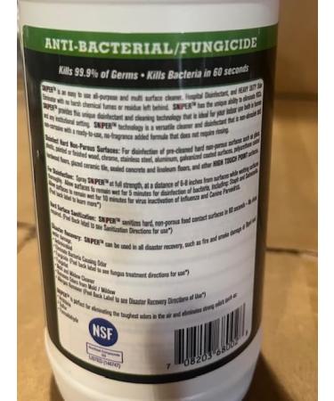 Buy SNiPER Hospital Disinfectant & Odor Eliminator All-Purpose Unscented Cleaner Spray 16 oz (Pack of 1) International Shipping Available - Buy Online on GoSupps.com