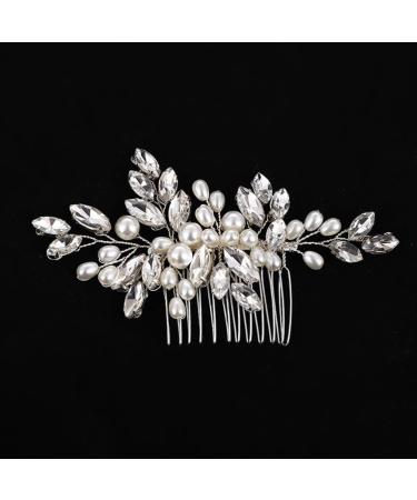 Beaupretty Bridal Headwear Hair Clip Hair Toppers Wedding Hair Accessories Hair Pin Bridal Hair Comb Hairpin Decor Exquisite Hair Comb Wedding Headdress Bride White Grace Crystal Hair Piece - Buy Online on GoSupps.com