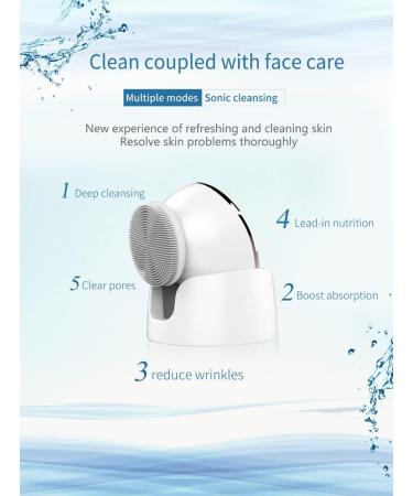 ETHERIA 2 in 1 Facial Cleansing Brush - Silicone Face Scrubber & Massager for Deep Cleaning - International Shipping Available - Buy Online on GoSupps.com