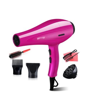 Professional Hair Dryer 2000W High Power Hair Dryer Salon Lightweight Hair Dryer 3 Heat Settings with Diffuser Nozzle
