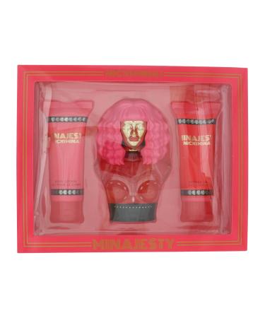 Nicki Minaj Minajesty For Women - 3 Piece Gift Set - 3.4 Oz Eau De Parfum Spray 3.4 Oz Body Lotion 3.4 Oz Bath & Shower Gel