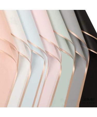 BBJ WRAPS Waterproof Floral Wrapping Paper - 20 Sheets Pink | Korean Florist Supplies - Buy Online on GoSupps.com