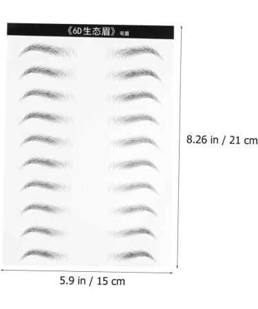 Balacoo 6 Sheets Stickers Waterproof Hair Like Authentic Eyebrows Transfer Stickers Disposable The Lazy 3d - Buy Online on GoSupps.com