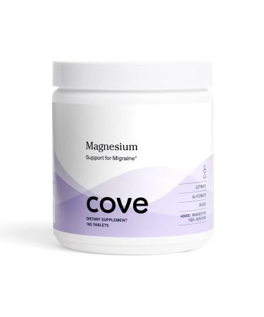 Cove Magnesium 400mg Dietary Supplement - 180 Tablets of 200mg - 3 Month Supply