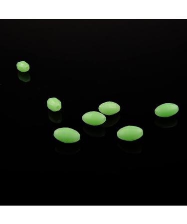 100PCS Glow Beads Fishing Lures 10x18mm | Luminous Oval Eggs Tackles | Green Glow in The Dark | Hard Plastic Jigging Lures - Buy Online on GoSupps.com
