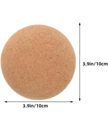 Yardwe 2 Cork Massage Ball Yoga Therapy Wall & Foot Massage Scooter for Myofascial Trigger Point Relief | 10 cm Deep Tissue Massage Tool - Buy Online on GoSupps.com