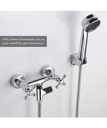 Kylewo Bathe Thermometer - LED Display Shower Water Clock Real-Time Temperature Monitoring (5-85 C) with 360 Rotating Screen - Buy Online on GoSupps.com