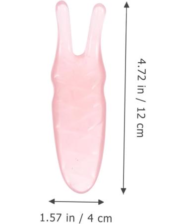 Beavorty 1 Massage Device - Premium Jade Pink Gua Sha Comb & Tool for Head & Face Massage | 12x4cm Beeswax Neck Holder Comb for Women - Buy Online on GoSupps.com