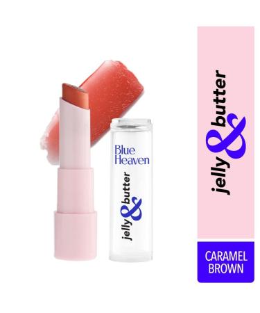 Jelly & Butter Moisturising Lip Balm - Hydrating Tinted Lip Balm with Jojoba Oil Shea Butter & Vitamin E for Dry Lips - Caramel Brown 3g | International Shipping - Buy Online on GoSupps.com