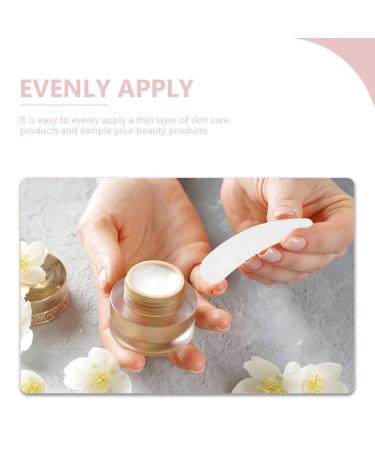 Beaupretty 100pcs Mask Scoop & Cream Spoon Set - Makeup Mixing Tools for Cosmetics & Facial Masks - 5.5x1.5cm White Spatulas - Buy Online on GoSupps.com