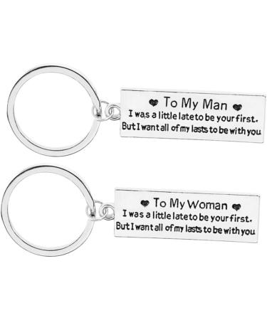 Besportble 2-Part Couples Keychain Set | Perfect Valentine s Day Gift | Unique Keychain Gifts for Couples | Silver Keychains for Him & Her - Buy Online on GoSupps.com