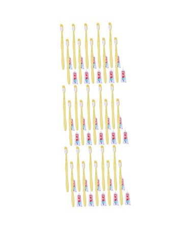 30 STK travel toothbrush set toothbrush set in travel size Hotel toothbrush WISPS disposable toothbrush toothbrush with soft bristle toothbrush in travel grooves toothpaste travel kit 1 piece (1 Pack) as shown x 3 pieces