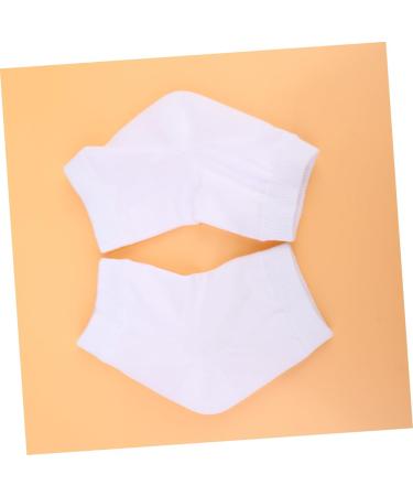 minkissy 2 Pairs Heel Socks Feet Cracked Socks Feet Repair Socks Rough Calluses Socks Gel Foot Socks Heel Protector Socks Heel Anti-Crack Socks Sleeve Anti Cracked Feet White Men and Women - Buy Online on GoSupps.com