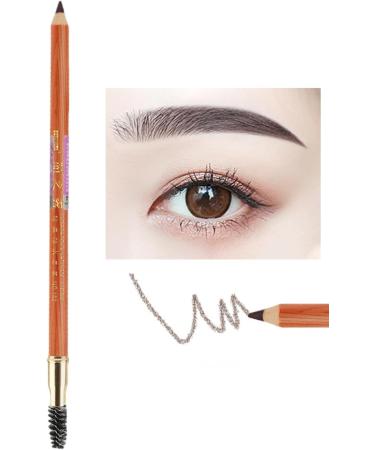 Eyebrow Definer Pencil | Double Ended Eyebrow Pencil Smudgeproof Long Lasting Eye Brown Makeup Makeup Brow Stylist Definer for Women and Girls Littryee Milk Coffee - Buy Online on GoSupps.com
