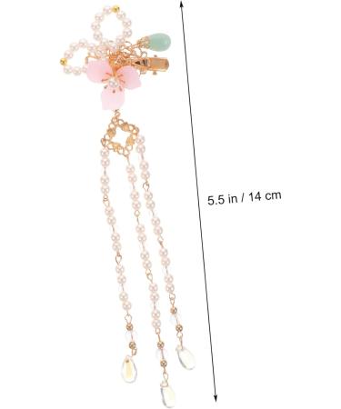 FRCOLOR Comb Sets comb kimono hair barrettes japanese hair chinese hair barrette wedding headwear flower tassel clip flower tassel barrettes hair clip Hanfu pearl hair Wedding - Buy Online on GoSupps.com