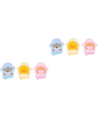 FOMIYES 6 Pcs Exfoliating Scrub Gloves - Shower Loofah & Bath Sponge Set for Body & Baby - Durable Cotton Scrubber Mittens for Kids & Adults - Buy Online on GoSupps.com