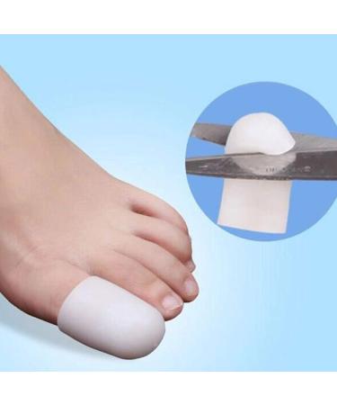 10 Pieces Toe Caps for Blister Protection Perfect for Big & Little Toes | Five Pairs White | International Shipping - Buy Online on GoSupps.com