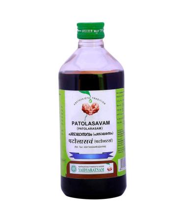 Vaidyaratnam Patolasavam 450 ml Pack of 2 Ayurvedic herbal products Ayurveda Organic products