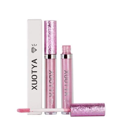 Buy Metallic Diamond Lip Gloss - Liquid Sparkle Shimmer Lipstick | Nonstick Cup Makeup for Stunning Lips - International Shipping Available - Buy Online on GoSupps.com