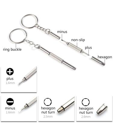 Nutmanel Glasses Repair Tool Set - Complete Sunglasses Repair Kit with Screws Screwdrivers Silicone Nose Pads & Tweezers for Easy Repairs - Buy Online on GoSupps.com