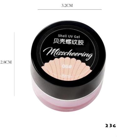 8ML Manicure for DIY Nails Nail Polish Gel UV Gel Semi-Permanent Shell Thread Nail Gel Varnish Glitter(01) Style01 - Buy Online on GoSupps.com