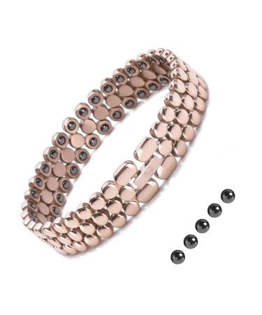 Jeroot Titan magnet hard band 4 mm Zirconia bracelet for women bracelet Magnet women magnetic hardship energetix with size adjustment tool gift box (3500 gauss) or a