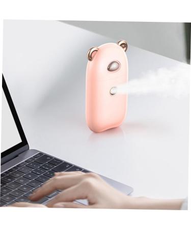 Veemoon 1pc Beauty Humidifier Skin Humidifier Face Sprayer Pink Moisturizing Evaporator Electronic Component 10.3X5.5CM Pink - Buy Online on GoSupps.com