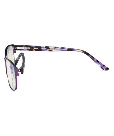 Eyekepper Blue Light Filter Reading Glasses for Women - Stylish Purple +1.25 - International Shipping Available - Buy Online on GoSupps.com