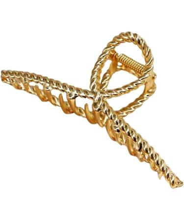 New 2025 Women's Elegant Gold Metal Geometric Hair Clips Fashion Vintage Bathing Grip Claw Clips Barrette Hair Styling Tool Ponytail Clip Jewelry Fashion Accessories Creative Gift - Buy Online on GoSupps.com