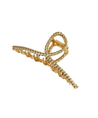 New 2025 Women's Elegant Gold Metal Geometric Hair Clips Fashion Vintage Bathing Grip Claw Clips Barrette Hair Styling Tool Ponytail Clip Jewelry Fashion Accessories Creative Gift