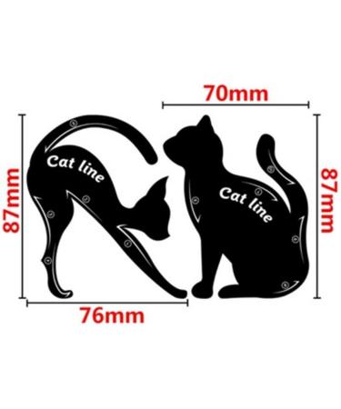 8Pcs Eyeliner Stencils for Cat Eye Winged & Smoky Eyeshadow Applicators - Quick Makeup Guide Tool - Buy Online on GoSupps.com
