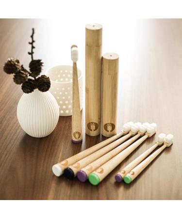Toni Fresh Travel Set - Eco-Friendly Bamboo Toothbrush (White) | International Shipping Available - Buy Online on GoSupps.com