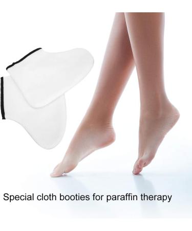 ZJchao Paraffin Booties Adjustable Hook Loop Design Assisting Paraffin Wax Heat Preservation with Beauty Wax Foot Care and Maintenance - Buy Online on GoSupps.com