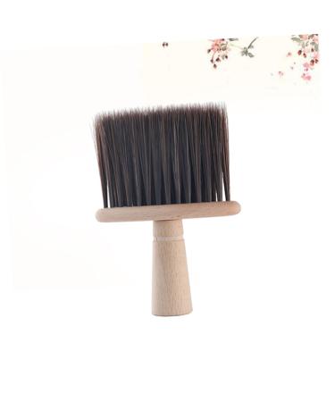 Minkissy 1pc Brown Barber Brush - Hair Salon Shaving Brush for Hair Cleaning & Styling | International Shipping Available - Buy Online on GoSupps.com
