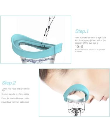 Soft Silicone Eye Wash Cups - Reusable Flushing Rinse Cups for Effective Eye Cleaning | International Shipping - Buy Online on GoSupps.com