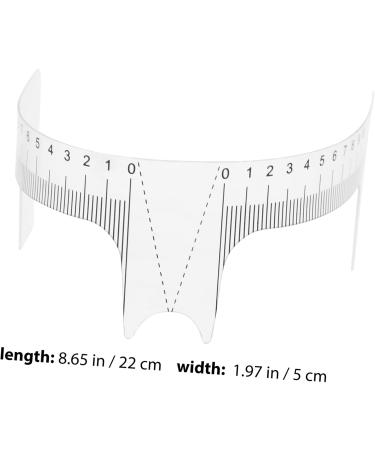 WOONEKY 10pcs Eyebrow Design Ruler Mapping Stickers for Microblading Measuring Ruler Eyebrow Shape White - Buy Online on GoSupps.com