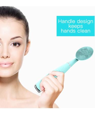 EAVO Facial Cleansing Brush Electric Sonic Face Wash Brush with 5 Adjustable Speed Rechargeable Hand-held Cleansing Instrument IPX6 Waterproof Silicone Cleansing Brush for Deep Cleansing and Massaging - Buy Online on GoSupps.com