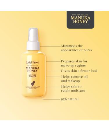 Wild Ferns Manuka Honey Purifying Toner - 93% Natural 140ml | International Shipping Available - Buy Online on GoSupps.com