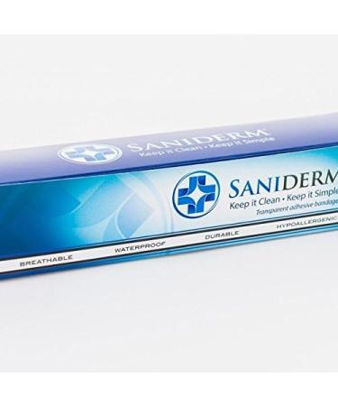 Saniderm Clear Transparent Antibacterial Tattoo Cover Wrap | 10.2 x 2 yard Sterile Roll Sheet - Buy Online on GoSupps.com