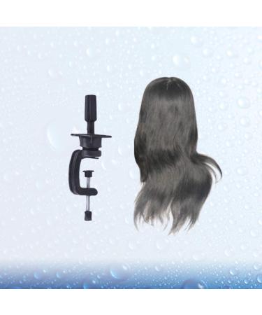 Lurrose Human Hair Wigs Training Head Shop Window Doll for Cosmetology & Hairstyling Practice | Ideal for Salons & Home Use - Buy Online on GoSupps.com