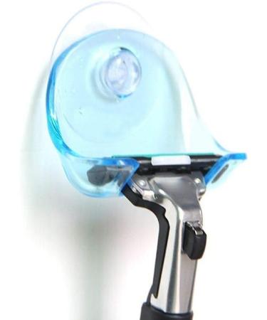 Rongweiwang Suction Razor Holder - 2-Piece Clear Bathroom Shaver Storage Rack for Easy Organization - Buy Online on GoSupps.com